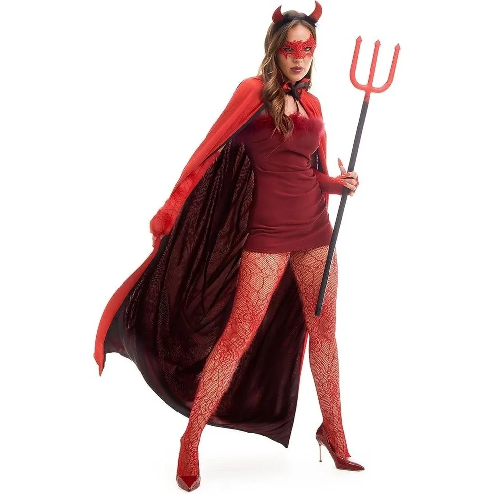 Halloween Costumes for Women‎ Adult Devil Costume Women Outfit Set